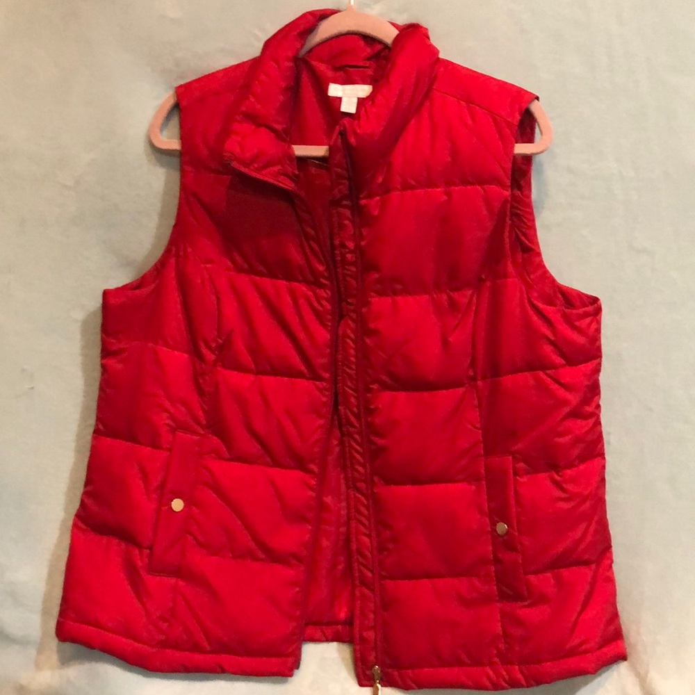 Charter club woman plus 1X quilted red